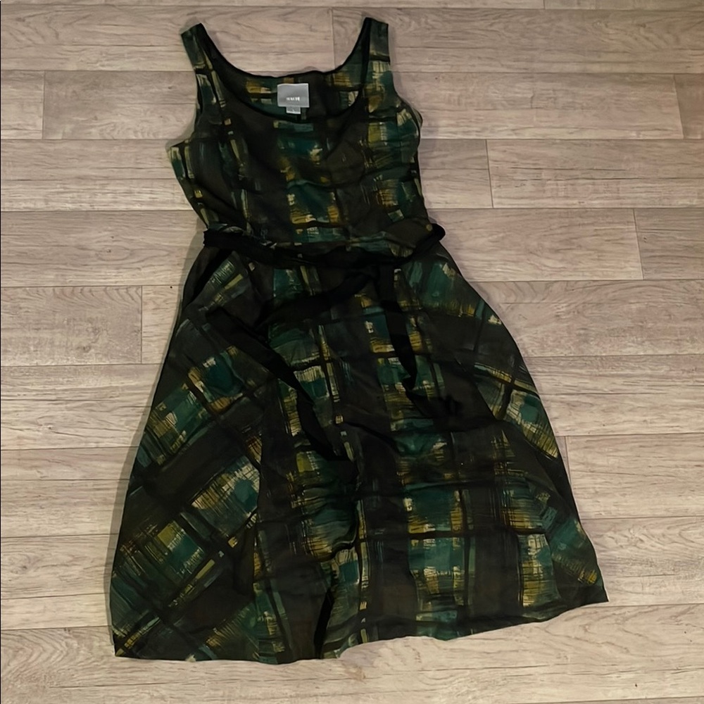 Maeve Green and Yellow Plaid Dress